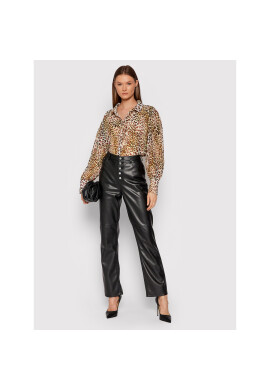 Guess Риза Yora Button W1GH04 RE2E0 Кафяв Regular Fit - Pepit.bg