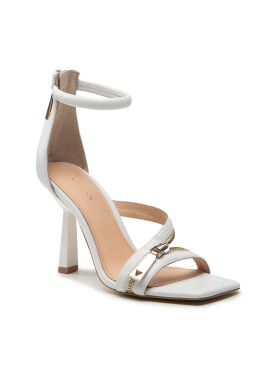 Guess Сандали Jeomie FL7JEO LEA03 Бял - Pepit.bg