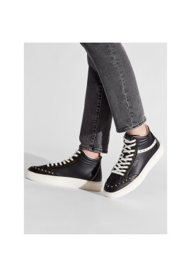 Guess Сникърси Vice Mid Studs FM5VDS LEA12 Черен - Pepit.bg