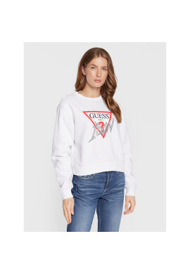 Guess Суитшърт Icon W2BQ18 KB683 Бял Regular Fit - Pepit.bg