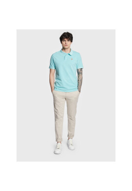 Guess Тениска с яка и копчета Basic F3GP00 K9WF1 Син Regular Fit - Pepit.bg