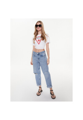 Guess Тишърт Logo E02I01 JA914 Бял Boxy Fit - Pepit.bg