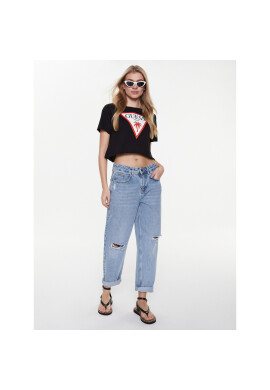 Guess Тишърт Logo E02I01 JA914 Черен Boxy Fit - Pepit.bg