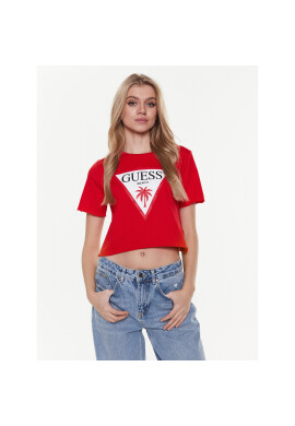 Guess Тишърт Logo E02I01 JA914 Червен Boxy Fit - Pepit.bg