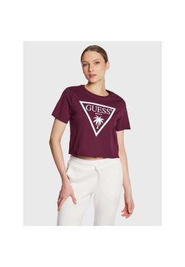 Guess Тишърт Logo E02I01 JA914 Виолетов Boxy Fit - Pepit.bg
