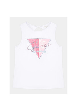 Guess топ J3GI23 K6YW1 Бял Regular Fit - Pepit.bg