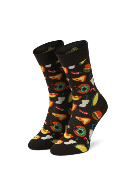 Happy Socks Чорапи дълги дамски JUN01-9300 Черен - Pepit.bg