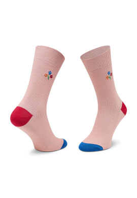 Happy Socks Чорапи дълги дамски REBOU01-3000 Розов - Pepit.bg