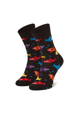 Happy Socks Чорапи дълги детски KSHA01-9300 Черен - Pepit.bg
