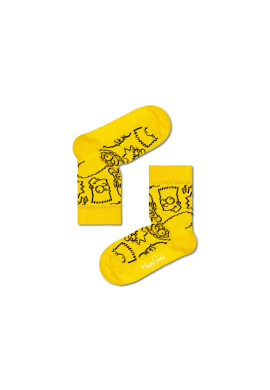 Happy Socks Чорапи дълги детски KSIM01-2200 Жълт - Pepit.bg