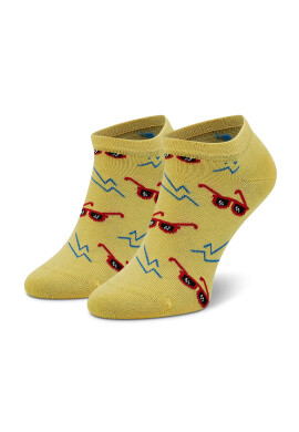 Happy Socks Чорапи къси унисекс SND05-2000 Жълт - Pepit.bg