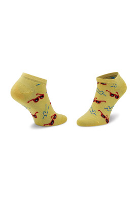 Happy Socks Чорапи къси унисекс SND05-2000 Жълт - Pepit.bg