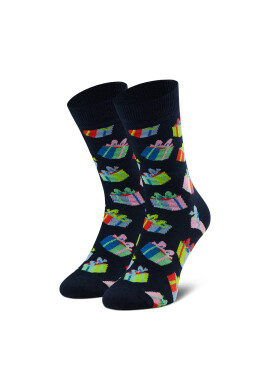 Happy Socks Дълги чорапи unisex BGS01-6500 Тъмносин - Pepit.bg