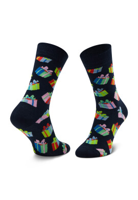 Happy Socks Дълги чорапи unisex BGS01-6500 Тъмносин - Pepit.bg