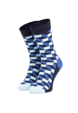 Happy Socks Дълги чорапи unisex FIO01-6000 Тъмносин - Pepit.bg