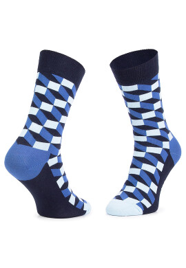 Happy Socks Дълги чорапи unisex FIO01-6000 Тъмносин - Pepit.bg