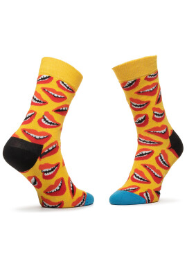 Happy Socks Дълги чорапи unisex LIP01-2200 Жълт - Pepit.bg