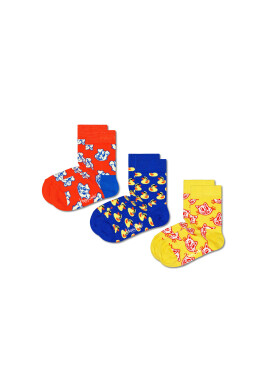 Happy Socks Комплект 3 чифта дълги чорапи детски KANI08-2700 Цветен - Pepit.bg