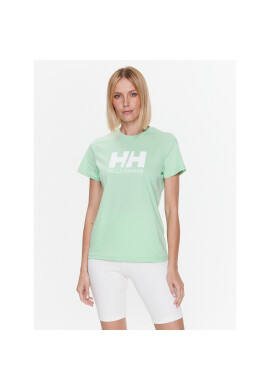 Helly Hansen Тишърт Logo 34112 Зелен Regular Fit - Pepit.bg