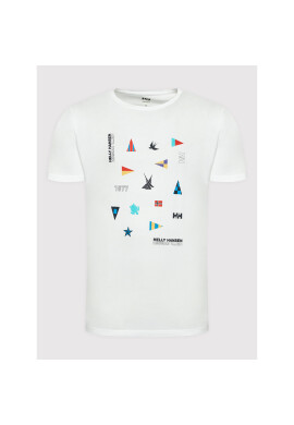 Helly Hansen Тишърт Shoreline 34222 Бял Regular Fit - Pepit.bg