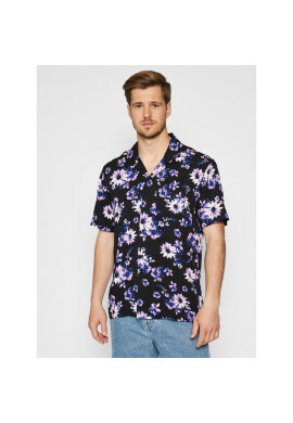 HUF Риза Dazy Resort BU00096 Черен Regular Fit - Pepit.bg