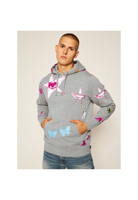 HUF Суитшърт Kei FL00126 Сив Regular Fit - Pepit.bg
