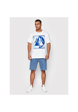 HUF Тишърт Blue Code TS01639 Бял Regular Fit - Pepit.bg