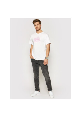 HUF Тишърт Data Death Tee TS01333 Бял Regular Fit - Pepit.bg
