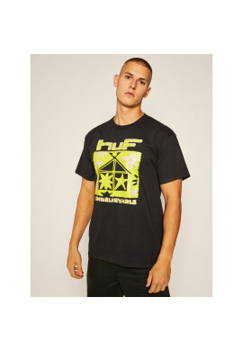 HUF Тишърт Deep House TS01160 Черен Regular Fit - Pepit.bg