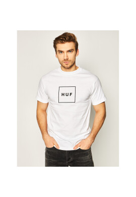 HUF Тишърт Essentials Box Logo TS00507 Бял Regular Fit - Pepit.bg