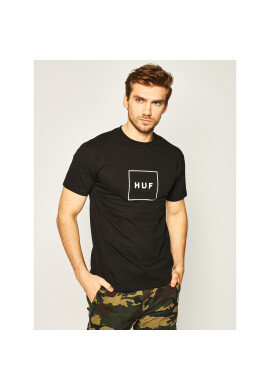 HUF Тишърт Essentials Box Logo TS00507 Черен Regular Fit - Pepit.bg
