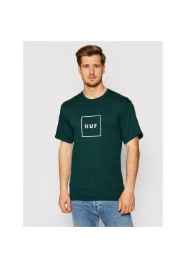 HUF Тишърт Essentials Box Logo TS00507 Зелен Regular Fit - Pepit.bg