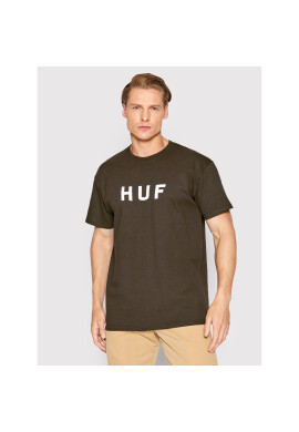HUF Тишърт Essentials Logo TS01752 Кафяв Regular Fit - Pepit.bg