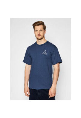 HUF Тишърт Essentials TS00509 Тъмносин Regular Fit - Pepit.bg