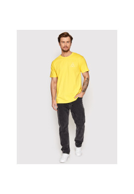 HUF Тишърт Essentials TS01751 Жълт Regular Fit - Pepit.bg