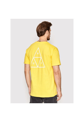 HUF Тишърт Essentials TS01751 Жълт Regular Fit - Pepit.bg
