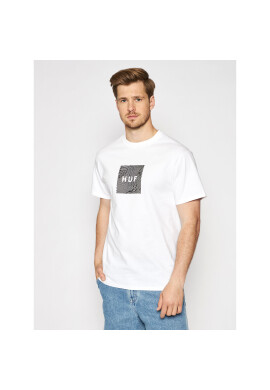 HUF Тишърт Feels TS01328 Бял Regular Fit - Pepit.bg