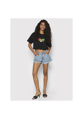 HUF Тишърт Gummed WTS0049 Черен Relaxed Fit - Pepit.bg