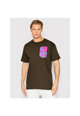 HUF Тишърт High Note TS01654 Кафяв Regular Fit - Pepit.bg
