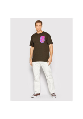 HUF Тишърт High Note TS01654 Кафяв Regular Fit - Pepit.bg