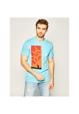 HUF Тишърт Liberty Pocket TS00997 Син Regular Fit - Pepit.bg