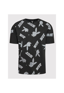 HUF Тишърт PLAYBOY Vvs Pattern TS01780 Черен Regular Fit - Pepit.bg