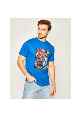 HUF Тишърт Purveyers TS01014 Син Regular Fit - Pepit.bg