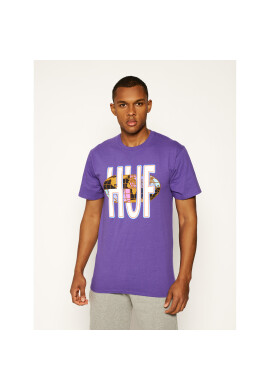 HUF Тишърт Quake USA TS01049 Виолетов Regular Fit - Pepit.bg
