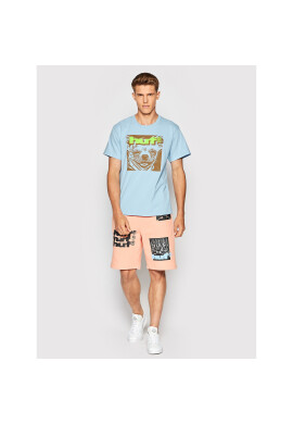 HUF Тишърт Que Como TS01828 Син Regular Fit - Pepit.bg