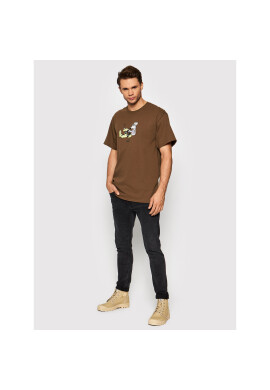 HUF Тишърт Steven Harrington Mouse TS01688 Кафяв Regular Fit - Pepit.bg