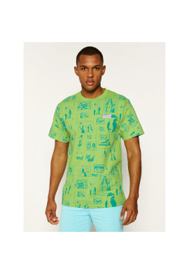 HUF Тишърт Tijuana Memories TS00995 Зелен Regular Fit - Pepit.bg