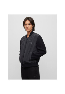 Hugo Яке бомбър Sombo 50492821 Черен Relaxed Fit - Pepit.bg