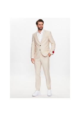 Hugo Костюм 50491045 Бежов Slim Fit - Pepit.bg