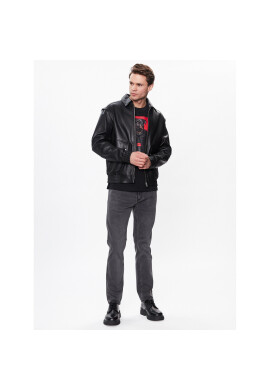Hugo Кожено яке 50482754 Черен Regular Fit - Pepit.bg